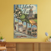 Toile Chutes D'Idaho, Idaho - Scènes De Grandes Lettres (Insitu(Salon))