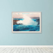 Toile Chutes du Niagara, Hiroshi Yoshida, coupe de bois (Insitu (Plancher de Bois))