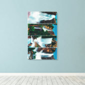 Toile Chutes du Voile Nevada, Yosemite, Vernal et Bridal (Insitu (Plancher de Bois))