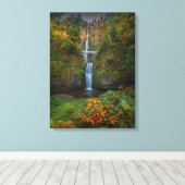 Toile Chutes Multnomah | Columbia River Gorge, Oregon (Insitu (Plancher de Bois))