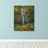 Toile Chutes Multnomah | Columbia River Gorge, Oregon (Insitu (Plancher de Bois))