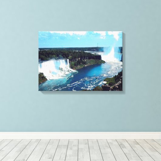 Toile CHUTES NIAGARA - voir (Insitu (Plancher de Bois))