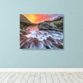 Toile Chutes Swiftcurrent | Parc national de Glacier Mon (Insitu (Plancher de Bois))