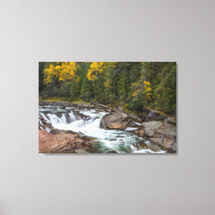 Toile Chutes Yaak en automne dans le Kootenai National