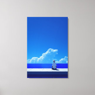 Toile Ciel bleu