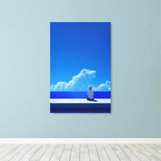 Toile Ciel bleu (Insitu (Plancher de Bois))