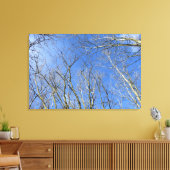 Toile Ciel bleu, arbres en hiver (Insitu(Salon))