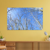Toile Ciel bleu, Arbres en hiver (Insitu(Salon))