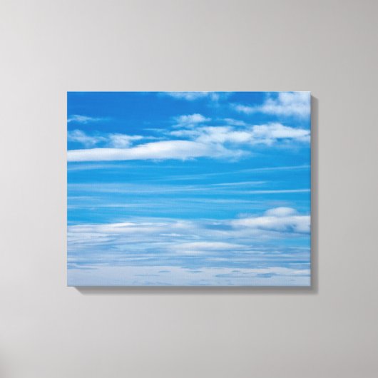 Toile Ciel bleu avec flux nuageux (Recto)
