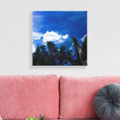 Toile Ciel bleu clair avec des nuages (Insitu(Salon))