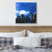 Toile Ciel bleu clair avec des nuages (Insitu(Chambre))
