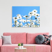 Toile Ciel bleu et marguerites blanches (Insitu(Salon))