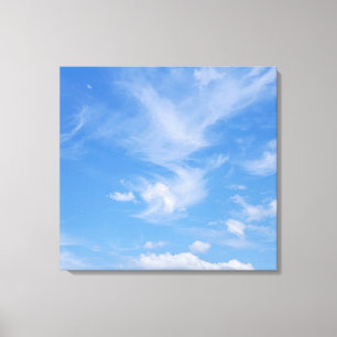 Toile Ciel bleu nuageux