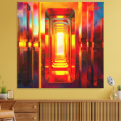 Toile Ciel céleste métallique (Insitu(Salon))