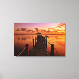 Toile Ciel de coucher du soleil