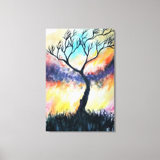 Toile Ciel de rêves - Aquarelle (Recto)