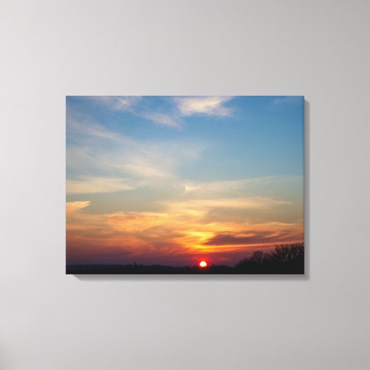 Toile Ciel du soleil d'hiver (Recto)