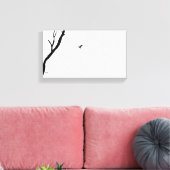 Toile Ciel et Terre/ Oiseau Volant vers un arbre/ Photo (Insitu(Salon))