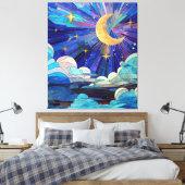 Toile Ciel nocturne - Art numérique Mosaic (Insitu(Chambre))