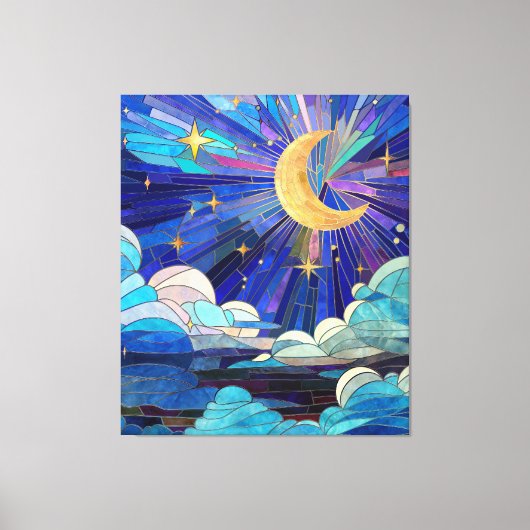 Toile Ciel nocturne - Art numérique Mosaic (Recto)