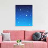 Toile Ciel nocturne étoilé bleu profond (Insitu(Salon))