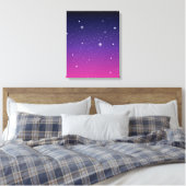 Toile Ciel nocturne étoilé violet foncé (Insitu(Chambre))