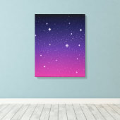 Toile Ciel nocturne étoilé violet foncé (Insitu (Plancher de Bois))