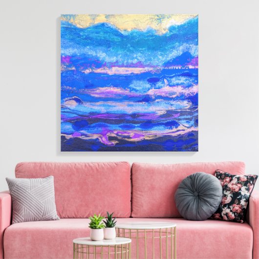 Toile Ciels dorés (Insitu(Salon))