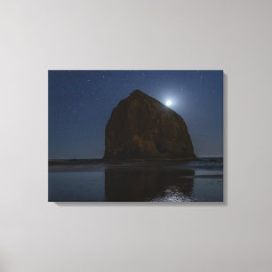 Toile Cieux au-dessus de Haystack Rock   Cannon Beach, O