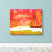 Toile Cieux rouges de navigation (Insitu (Plancher de Bois))