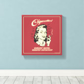 Toile Cigarettes : Le Cancer Peut-Être Def Doux. (Insitu (Plancher de Bois))