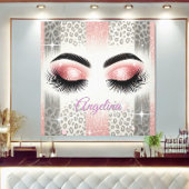Toile Cils Pailletés Rose Glamour