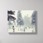 Toile Cimetière d'hiver (Recto)