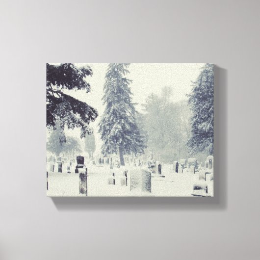 Toile Cimetière d'hiver (Recto)