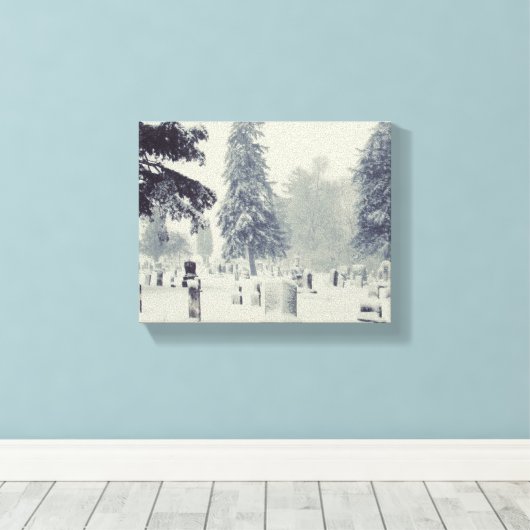 Toile Cimetière d'hiver (Insitu (Plancher de Bois))