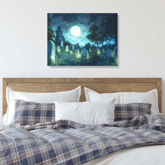 Toile Cimetière éffrayant enchanté (Insitu(Chambre))