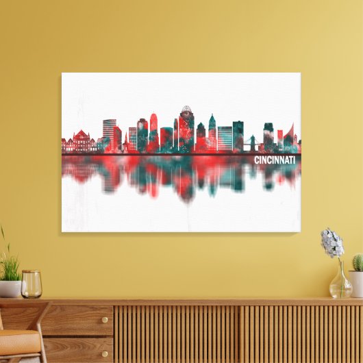 Toile Cinnati Ohio Skyline (Insitu(Salon))