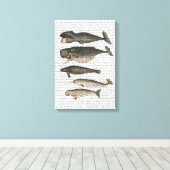 Toile Cinq baleines Vintages (Insitu (Plancher de Bois))