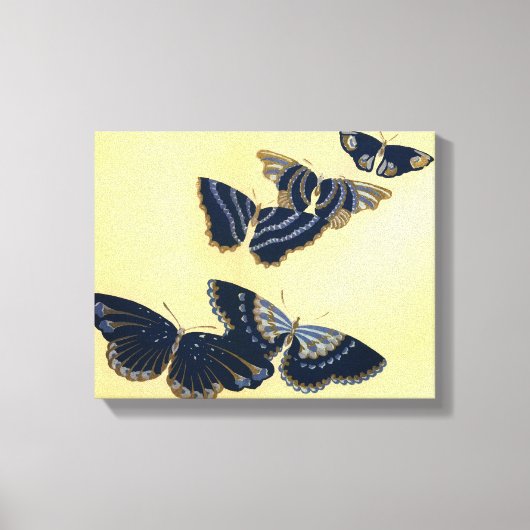 Toile Cinq papillons Vintages (Recto)