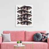 Toile Cinq poissons triés (Insitu(Salon))