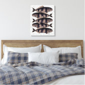Toile Cinq poissons triés (Insitu(Chambre))