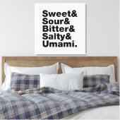 Toile Cinq saveurs de base (Insitu(Chambre))