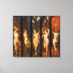 Toile Cinq sens 1872