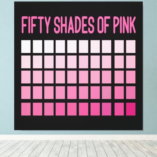 Toile Cinquante nuances de rose (Insitu (Plancher de Bois))