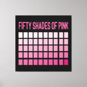 Toile Cinquante nuances de rose (Recto)
