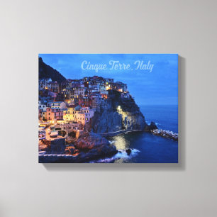 Toile Cinque Terre, Italie 14" x 11", 1,5", Unique