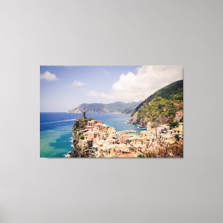 Toile Cinque Terre Italie, Vernazza Village Canvas Impri