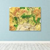 Toile Cinquième carte du royaume oublié (Insitu (Plancher de Bois))