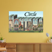 Toile Circle, Montana - Grandes Scènes de lettres (Insitu(Salon))