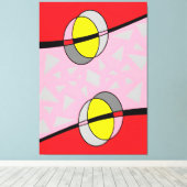 Toile Circled Back Scrum Design II (Insitu (Plancher de Bois))